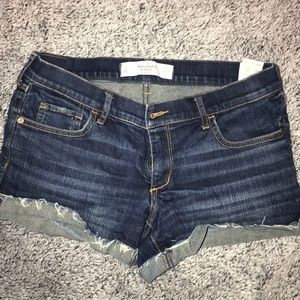 Abercrombie & Fitch low rise denim shorts